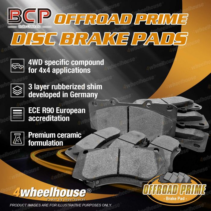 8pcs Front + Rear 4WD Brake Pads for Jeep Commander XH XK Grand Cherokee WK WH