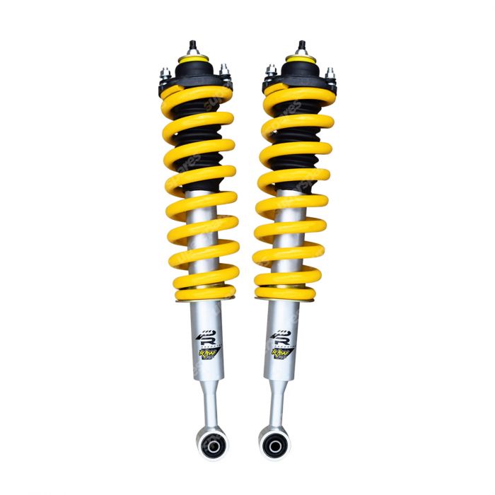 2 Front RAW 4X4 Predator Variable Rate Complete Struts PR898S-2300 for 40mm Lift