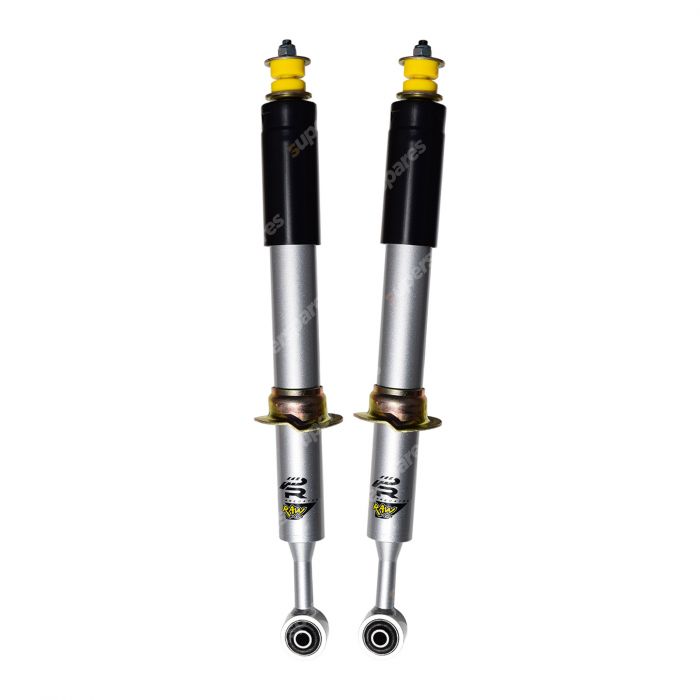 2 x Front RAW 4X4 Predator White Body Shock Absorbers PR397 suit for 50mm Lift