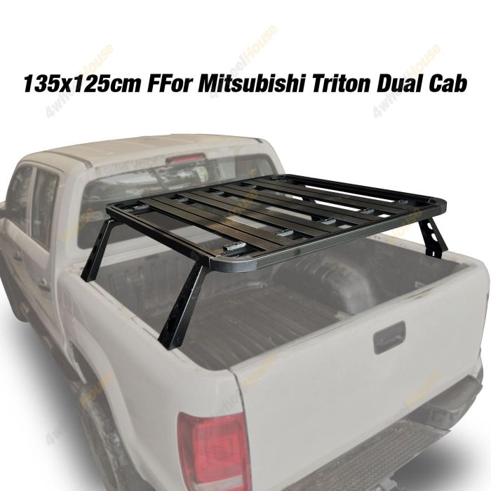 HD Flat Tub Platform Carrier Multifunction Rack for Mitsubishi Triton 06-15