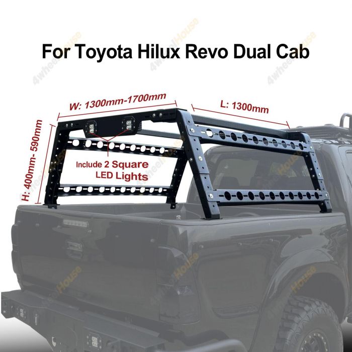 Ute Tub Ladder Rack Multifunction Steel Carrier Cage for Toyota Hilux Revo