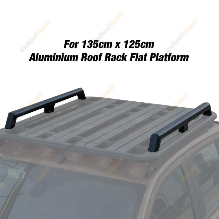 2 pcs SUPA4X4 Rails for 135x125cm Aluminium Roof Rack Flat Platform
