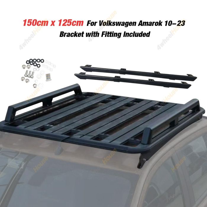 150x125 Al-Alloy Roof Rack Flat Platform & Rails for Volkswagen Amarok 10-23