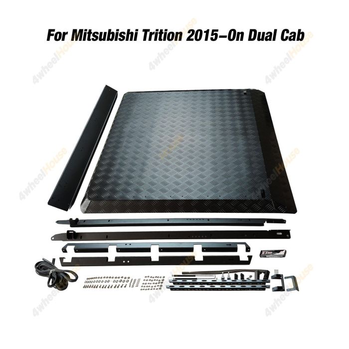 SUPA4X4 Aluminium Hard Lid Cover for Mitsubishi Trition 15-On Dual Cab Ute