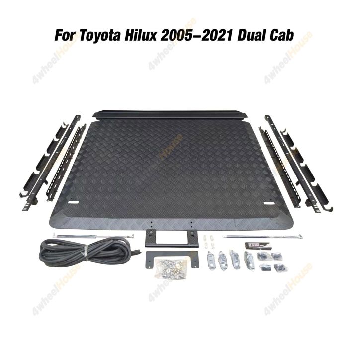 SUPA4X4 HD Aluminium Hard Lid Cover for Toyota Hilux 2005-2021 Dual Cab Ute