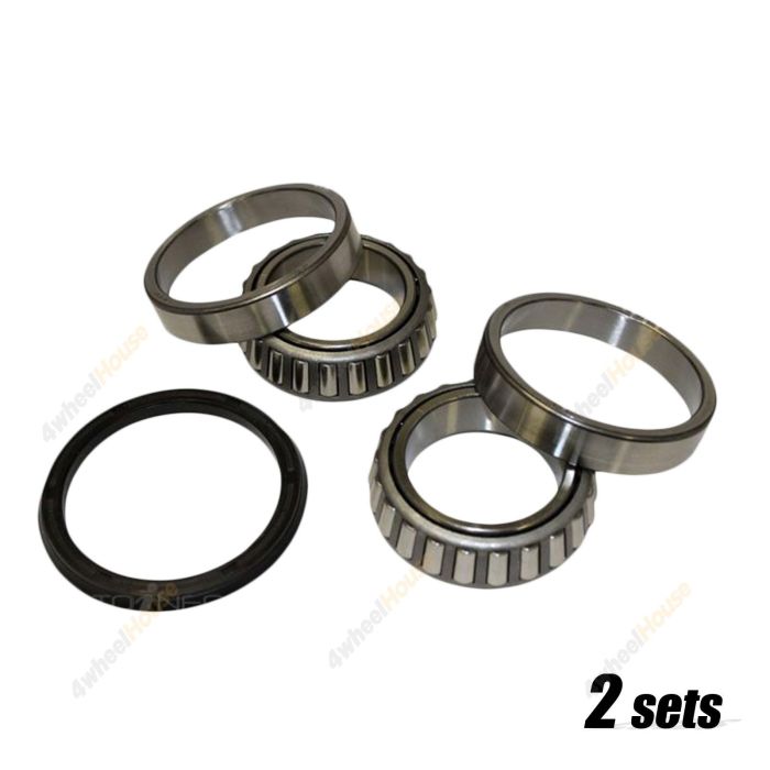 2x 4X4FORCE Front Wheel Bearing Kit for Nissan L18 720 SD22 SD25 Z22 4WD 79-83
