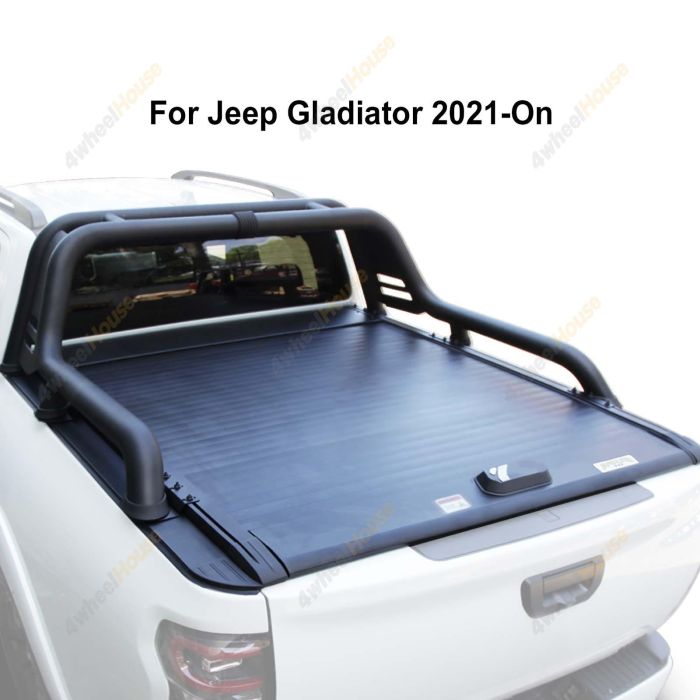 Manual Roller Shutter Cover Retractable Tonneau Lid for Jeep Gladiator 21-On