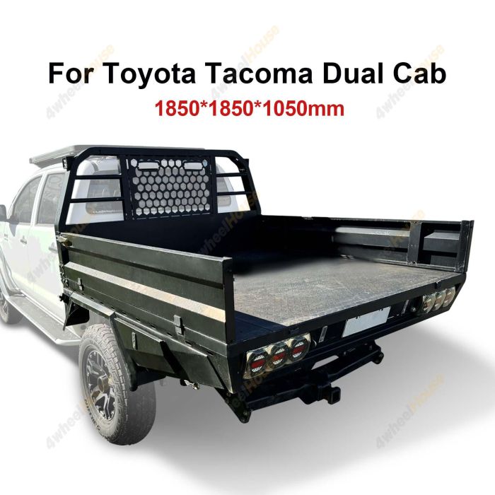 SUPA4X4 Deluxe Aluminium Trays 1850x1850x1050mm for Toyota Tacoma Dual Cab