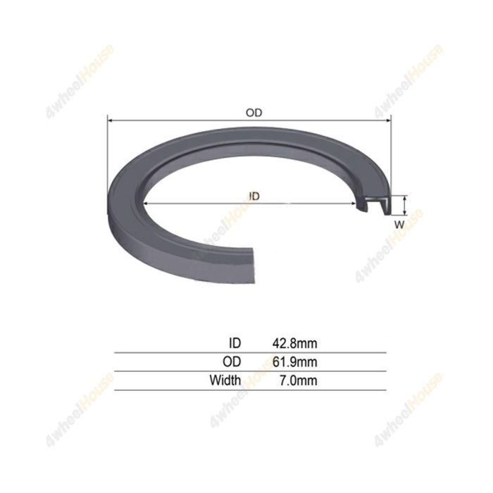 1 x Front Transmission Oil Seal for Ford Falcon XP 6 Cyl 144ci 170ci