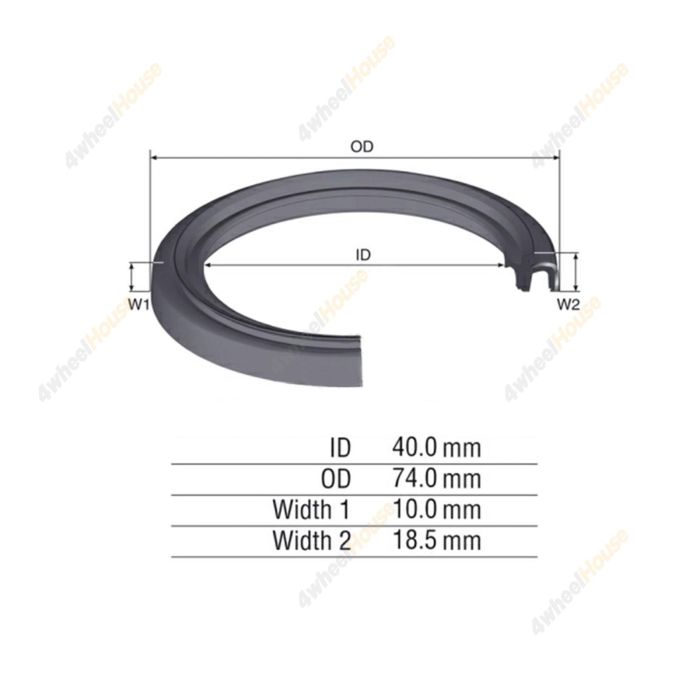 1 x Rear Differential Pinion Oil Seal for Holden Jackaroo G200Z Shuttle WFR