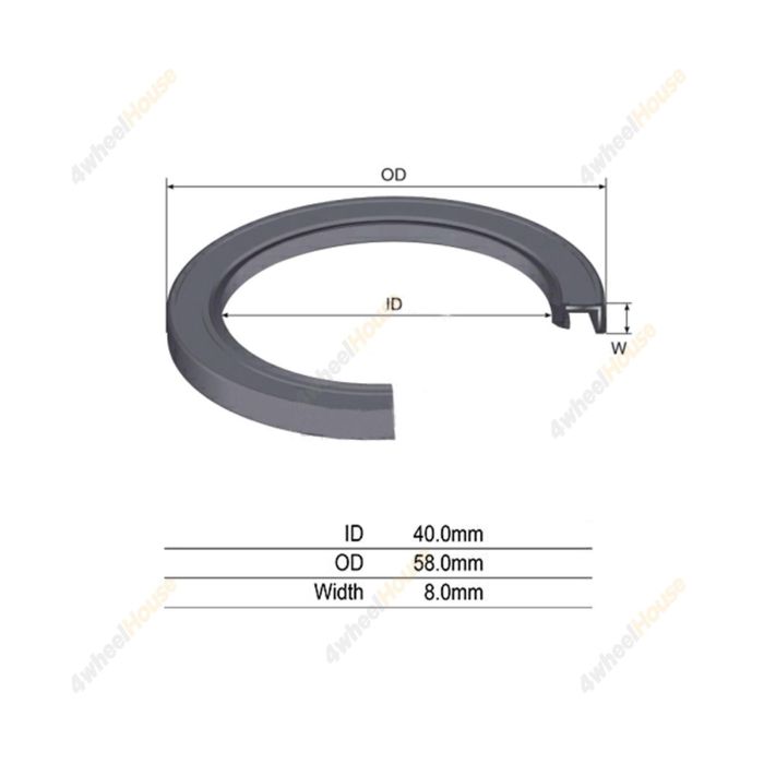 1 x Transfer Case Oil Seal for Toyota HiLux LN167 LN172 4WD Case Input