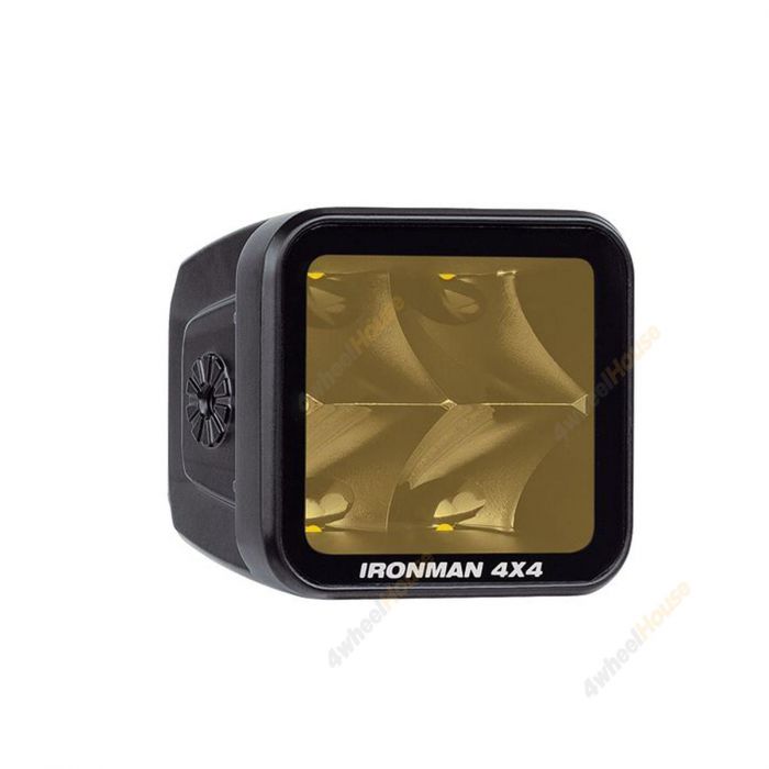 Ironman 4x4 20W Bright Cube Spot Beam LED Cube Light 70x64mm each Amber ILED20BA