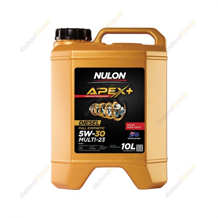 Nulon Full SYN APEX+ 5W-30 Multi-23 Engine Oil 10L APX5W30C23-10 Ref SYND5W30-10