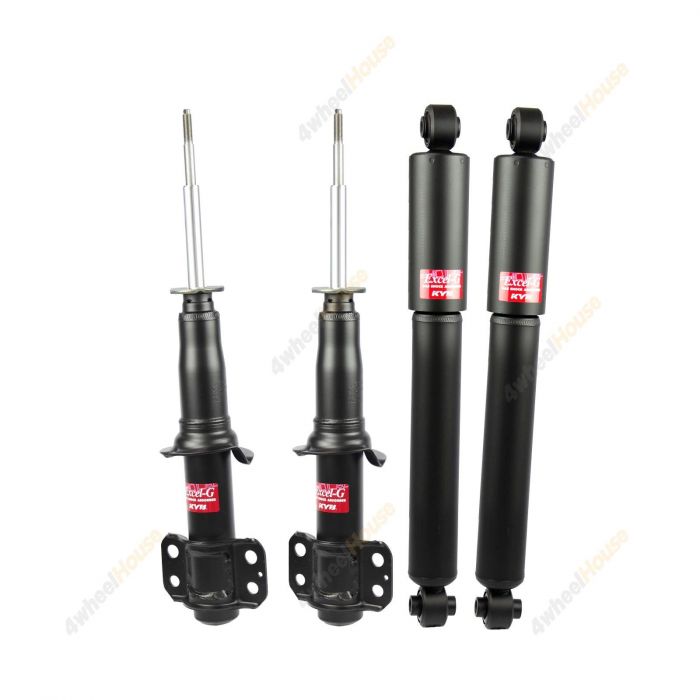 4 x KYB Shock Absorbers Twin Tube Gas-Filled Excel-G Front Rear 333465 345054