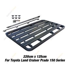 220x125cm Roof Rack Flat Platform & Bracket for Toyota Landcruiser Prado 150